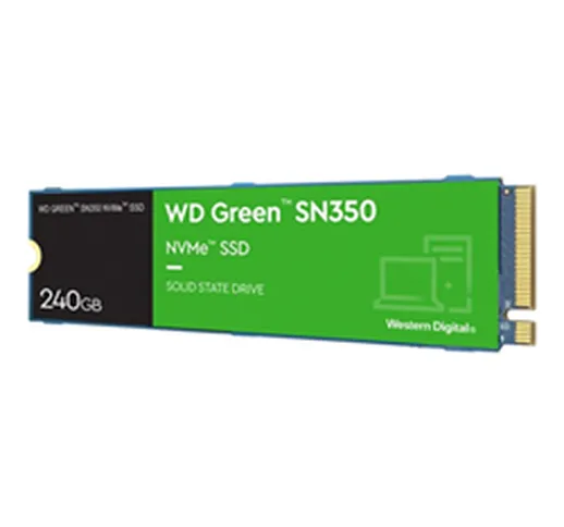SSD Wd green sn350 nvme ssd - ssd - 240 gb - pci express 3.0 x4 (nvme) wds240g2g0c