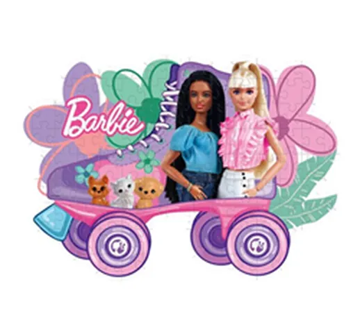 Puzzle Supercolor - barbie shaped 27164