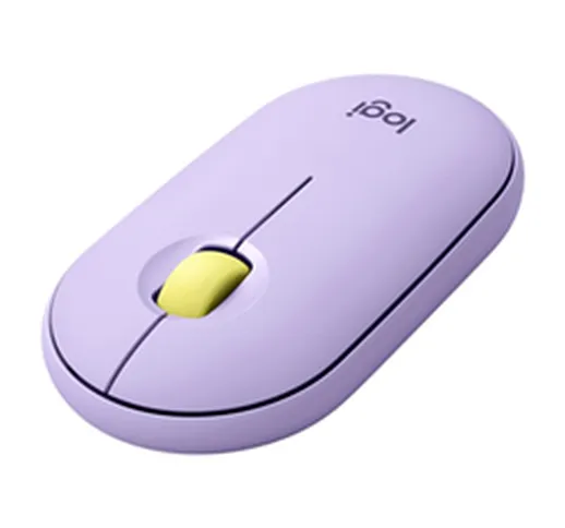 Mouse Pebble m350 - mouse - bluetooth - lavender lemonade 910-006752
