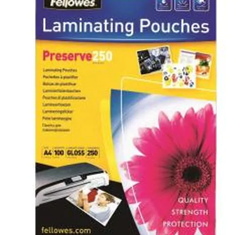 Pouches a caldo Laminating pouches preserve 250 micron - confezione da 100 - brillante 540...