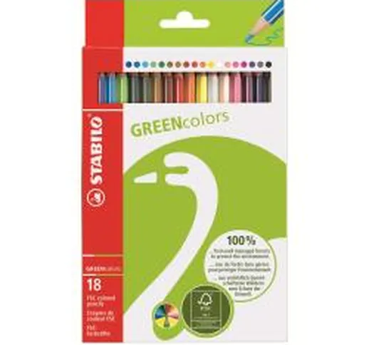Pastelli Greencolors - pastello colorato (pacchetto di 18) 6019/2-181