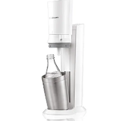 Kit gasatore Kit Crystal Bianco, Gasatore + Bottiglia in vetro + Cilindro gas