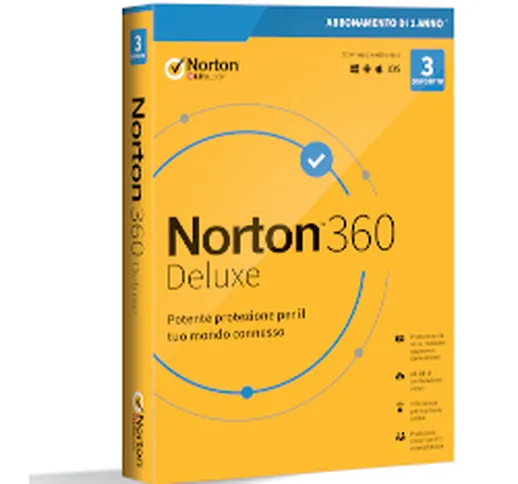 Software NORTON 360 DELUXE 2020 1 anno- 3 dispositivi