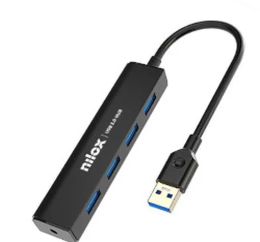 Hub HUB 4 PORTE USB 3.0 BLACK