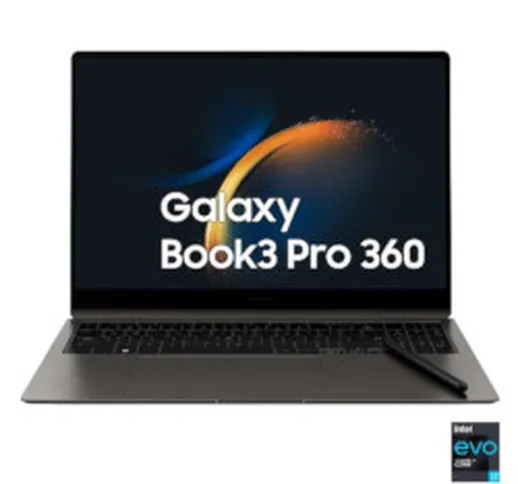 Notebook convertibile Galaxy Book3 Pro 360 16'' AMOLED Core i7 RAM 16GB SSD 512GB NP964QFG...