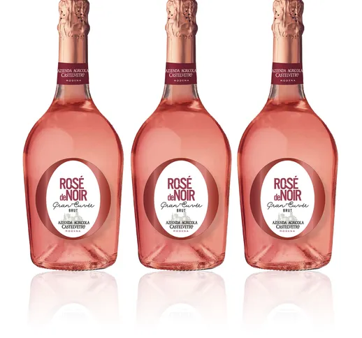 Vino spumante Rosé deNoir Brut 3 bottiglie