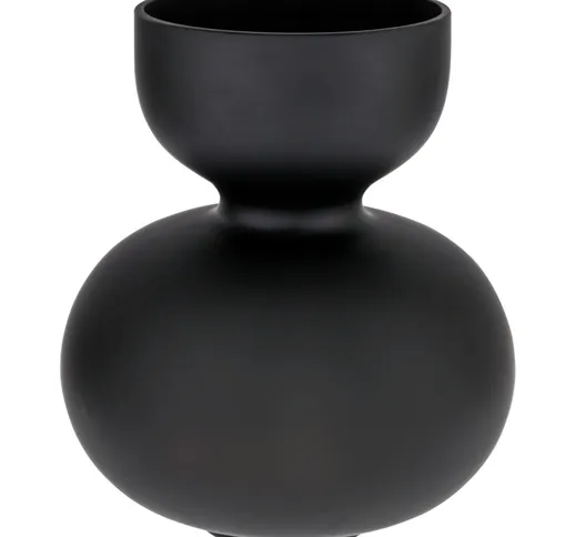 Vaso in vetro Ayaka VEGA; 22x25.5 cm (ØxH); nero; rotonda