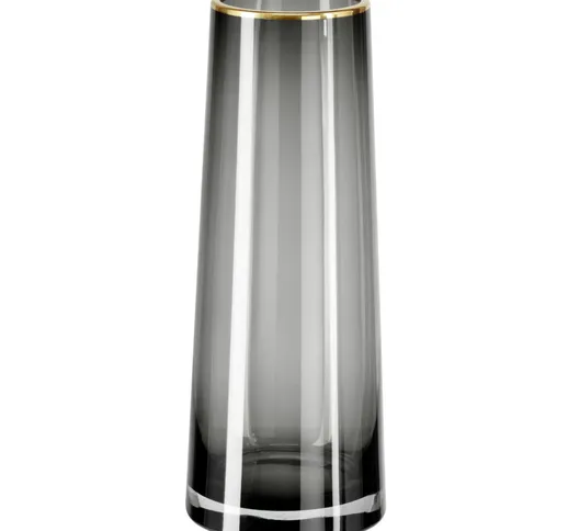 Vaso in vetro Masumi VEGA; 10.5x26.8 cm (ØxH); oro/grigio