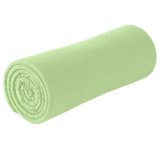 Lenzuola con elastici Jersey ; 90-100x190-200 cm (LxL); verde; 2 pz. / confezione