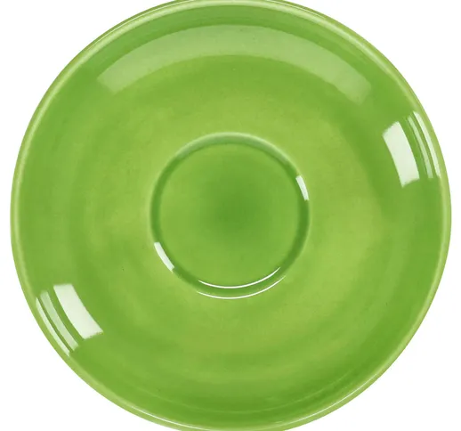 Piattino cappuccino Joy ; 14 cm (Ø); verde; rotonda; 6 pz. / confezione