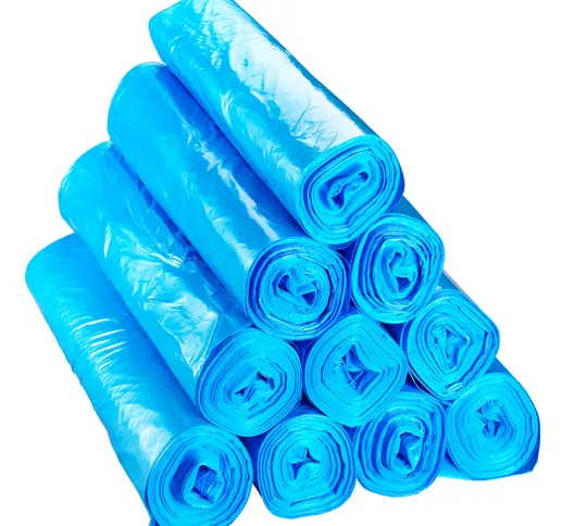 Sacchetto immondizie extra resistente 70 L ; 70000ml, 70x70 cm (LxH); blu; 10 rotolo / con...