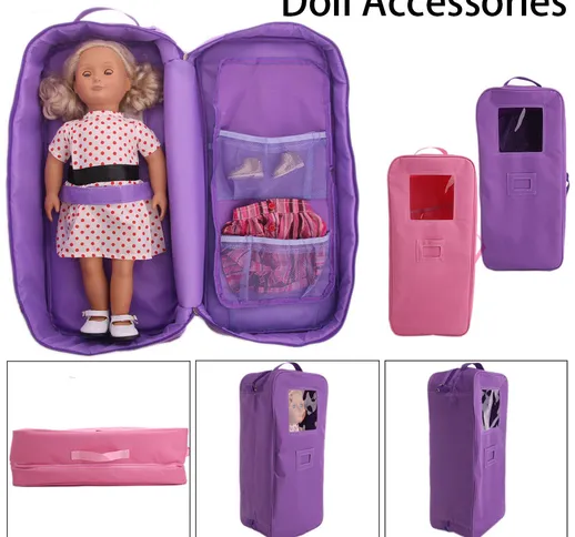 Party Zealot Doll Case per bambole da 18 pollici Storage Travel Carrier Valigia adatta per...
