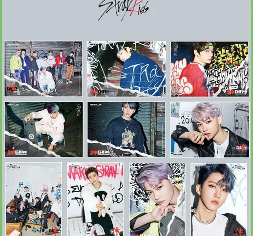 Stella coreana pittura decorativa Stray Kids nuovo album ufficiale GO Sheng poster Foto pi...