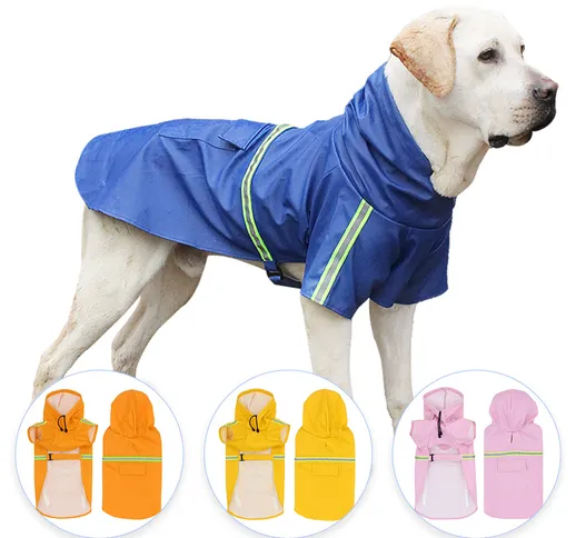 Impermeabile in pelle PU Abbigliamento casual per animali domestici Impermeabile per cani