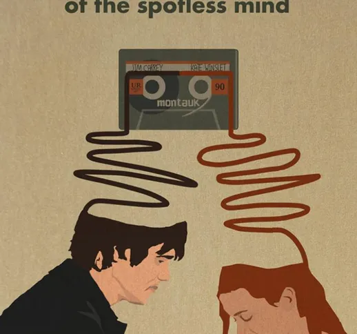Poster di film d'epoca su tela Eternal Spotless Sunshine Mind Poster da parete Camera da l...