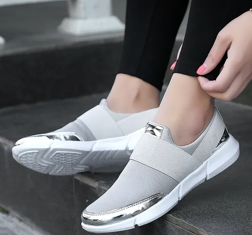 Scarpe da donna di grandi dimensioni 2019 nuove scarpe casual sportive one-step suola morb...