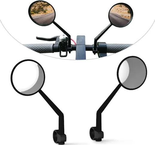 2 PCS Specchietti retrovisori per bicicletta Specchietti retrovisori per Xiaomi Mijia M365...