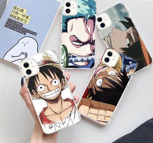 Custodia protettiva Apple phone case cartone animato TPU One Piece