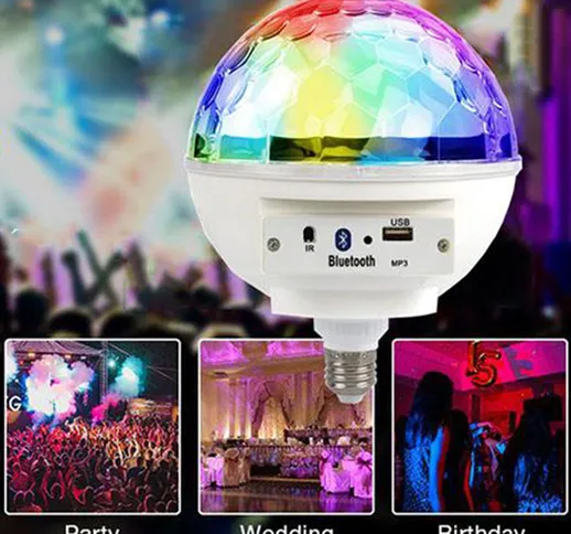 Bluetooth LED Plafoniera Corridoio Luce moderna Luci per feste 6 colori musica segue proie...