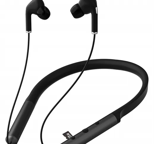 Auricolare Bluetooth per schede sportive 5.0 Auricolare da corsa binaurale montato sul col...