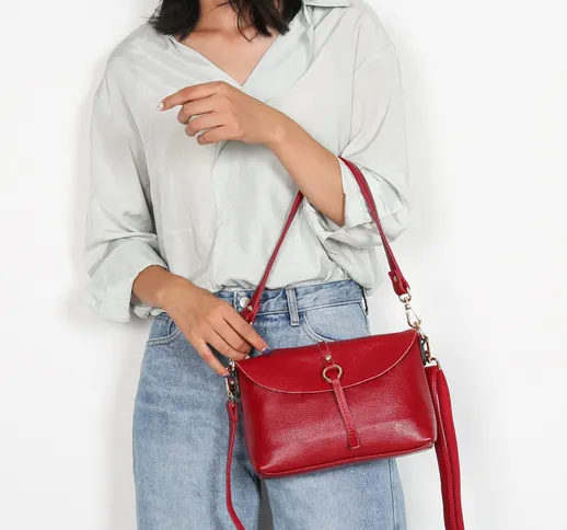 One drop shipping 2021 nuova borsa in pelle da donna moda semplice borse europee e america...