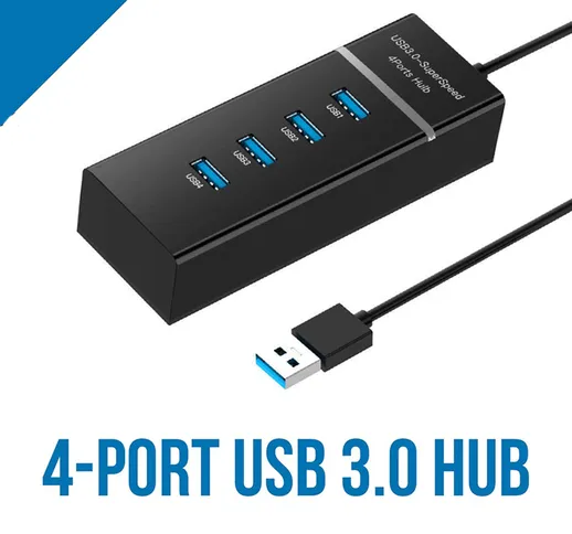 4 porte USB 3.0 HUB ad alta velocità Multi USB Splitter Expander per MacBook Pro Computer...