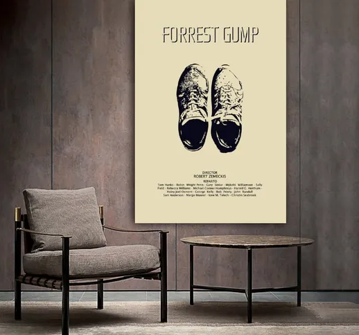 Forrest Gump (1994) IMDB Top 250 Poster Canvas Art Poster e Wall Art Picture Print Modern...