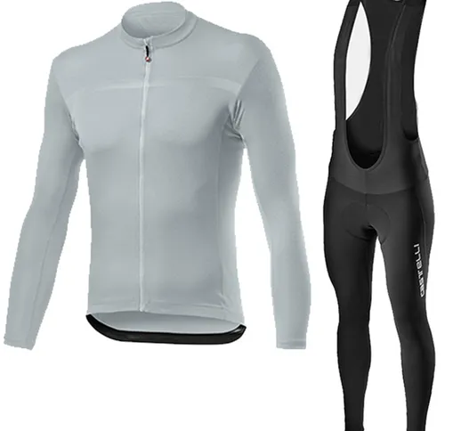 NW Primavera Autunno manica lunga abbigliamento da ciclismo Set Pro Team Jersey Men Suit t...