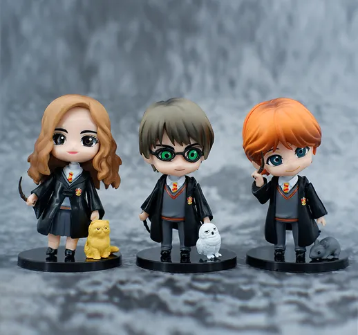 3 personaggi dei cartoni animati Harry PROTONIC Magic Academy fatti a mano Harry PROTONIC...