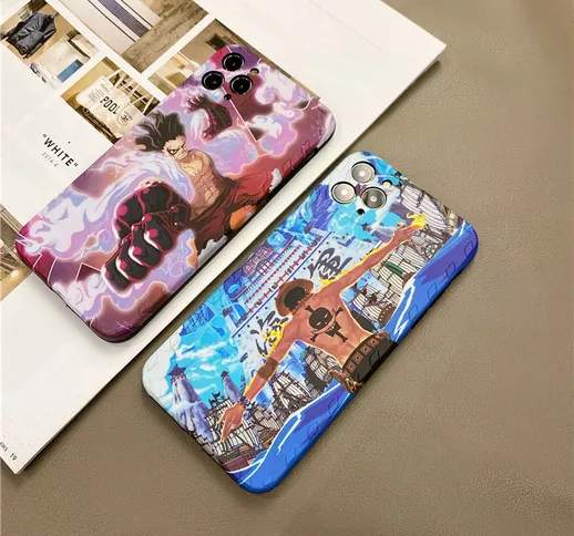 Custodia protettiva Apple phone case cartone animato One Piece morbido Creativo modello Cu...