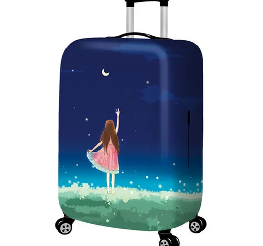 Romantico cielo stellato copri valigia valigia trolley custodia protettiva parapolvere ela...