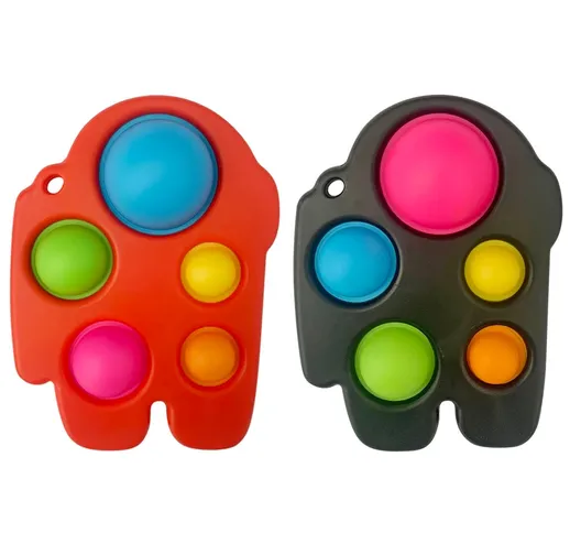 Push Bubble Fidget Simple Dimple Pressing Board Giocattolo antistress per bambini Giocatto...
