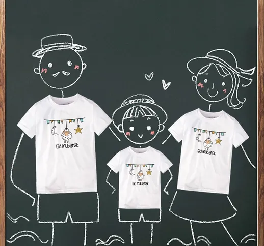 2021 estate nuove magliette a maniche corte per una famiglia di tre padri, madri e bambini...