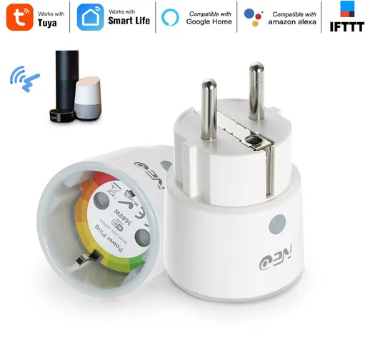 NEO Smart Power Plug Smart Home Wifi Presa Spina Controllo vocale Compatibile con Amazon A...