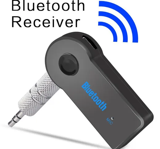 Ricevitore bluetooth audio wireless da 3,5 mm per auto AUX interfaccia adattatore bluetoot...