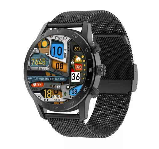 Più nuovo Smart Watch E13 Uomo Sport SmartWatch Supporto GPS Pedometro Schermo rotondo Oro...