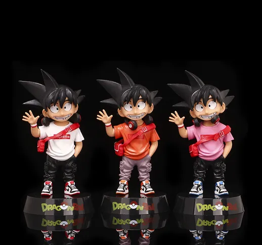 Boutique Toys New 3 Dragon Ball Figure Anime Periferiche Cartoon Tide Marca Smiley Monkey...