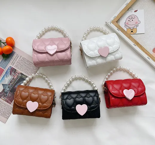 2021 nuova borsa genitore-figlio coreano moda ragazze messenger bag carino ricamo filo bor...