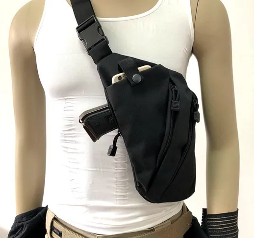 Nuova borsa messenger coreana alla moda borsa antifurto per pistola multifunzionale sport...