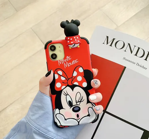 Tipo di copertina posteriore Apple phone case Europa e America Mickey Vera pelle Custodia...