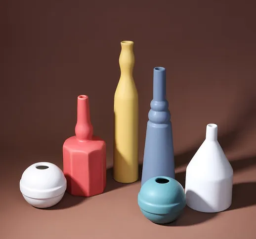 New Style Fashion Nordic Morandi vaso in porcellana in semplice soggiorno decorazione dell...