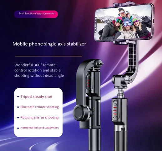 Bastone per selfie Tripode Trasmissione in diretta Supporto Bluetooth Portatile portatile