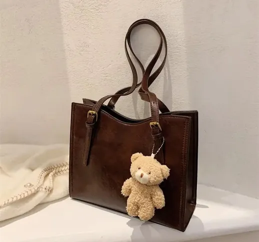 Borse da donna di nuova moda Borsa da donna con fibbia magnetica Borsa monospalla di alta...