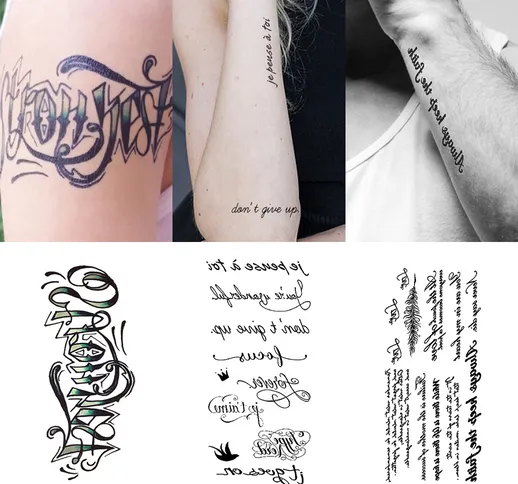 3 pezzi di adesivi per tatuaggi con braccio di fiori piccoli adesivi per tatuaggi di simul...