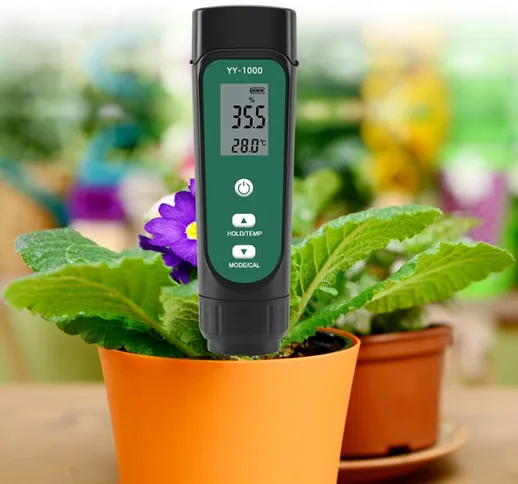 3-in-1 Digital Soil Tester Suolo EC Umidità Misuratore di Temperatura Misuratore di Umidit...