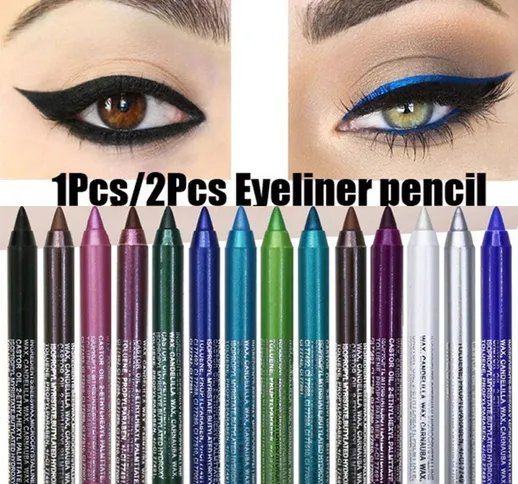 Penna per eyeliner liquido a lunga durata 14 colori Penna per occhi ad asciugatura rapida...