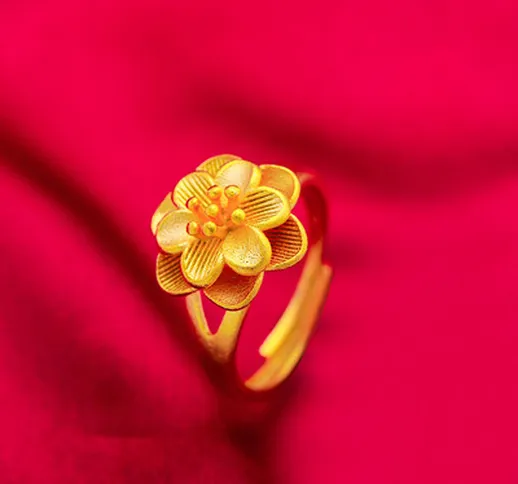 anello per uomo e donna set di gioielli placcatura in oro 18k puro, set di gioielli bolt v...