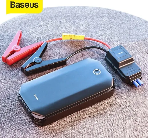 Baseus Car Jump Starter Dispositivo di avviamento Batteria Power Bank 800A Jumpstarter Aut...