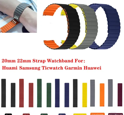 Cinturino di ricambio per cinturino in silicone da 20 mm 22 mm per cinturino in silicone m...