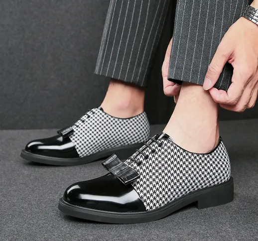 Scarpe in pelle da uomo versione coreana Scarpe moda britanniche per il tempo libero vesti...